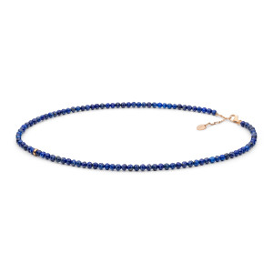 Colier lapis lazuli si argint placat cu aur roz DiAmanti 224-92-G (Argint 925‰ 0,74 g.)